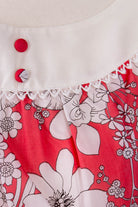 60s Babydoll rot Blumen