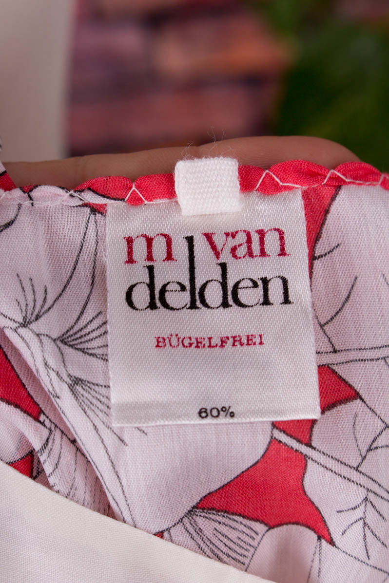 60s Babydoll rot Blumen