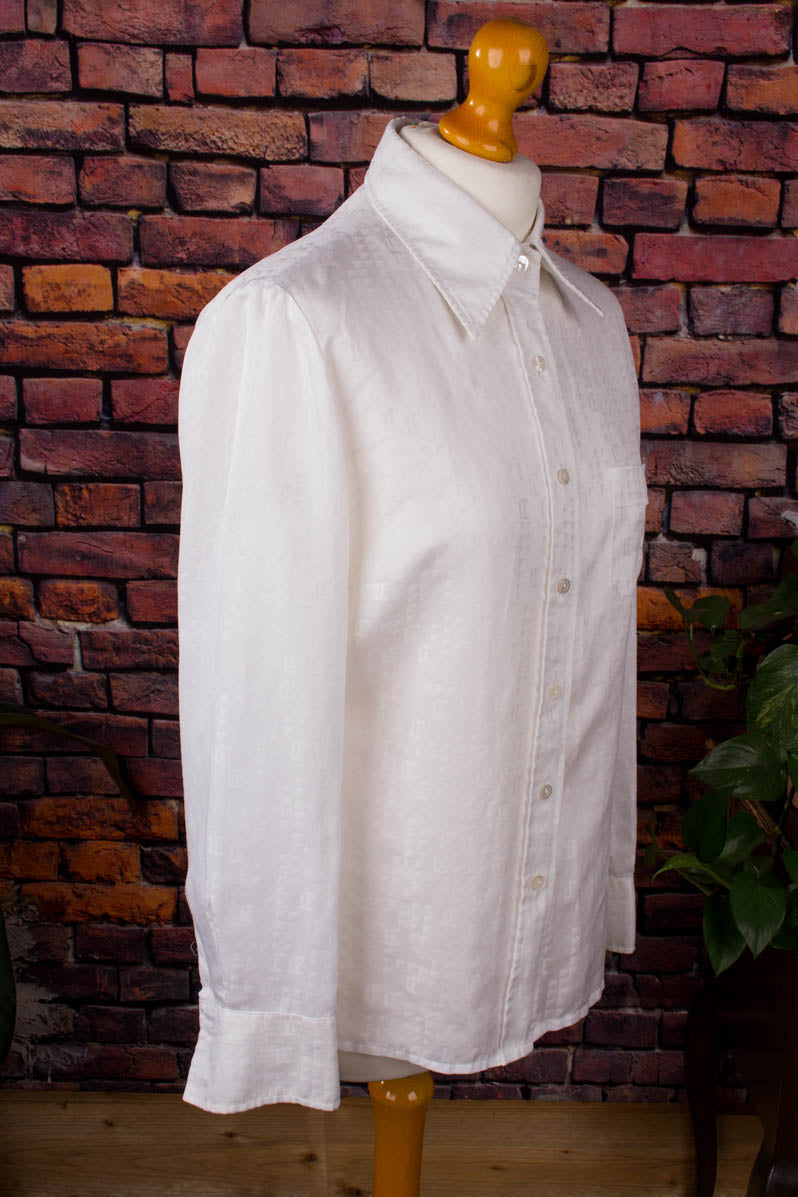 Vintage Louis Féraud Hemdbluse weiß