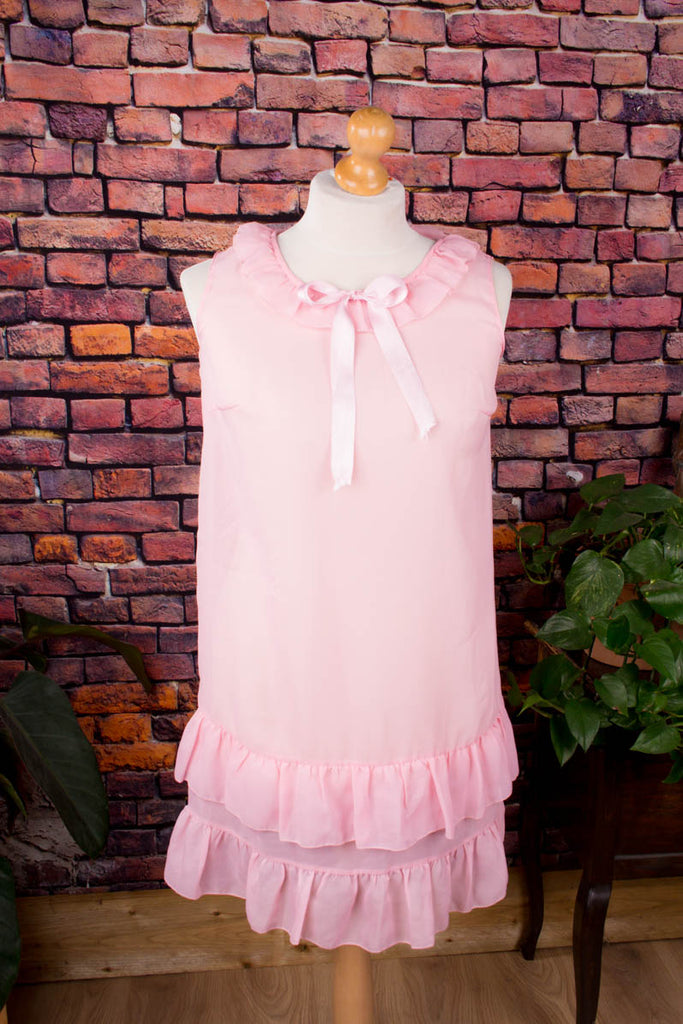Vintage Nachthemd rosa Default Title 70er Boho Designer Frau M 40-42 Rockabilly rosa Schlager Special vintageberlin.de
