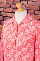 Schlagerkleid rot Muster