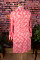 Schlagerkleid rot Muster