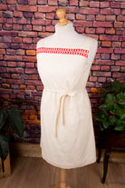 60s Shiftkleid beige Wollmix