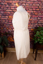 60s Shiftkleid beige Wollmix