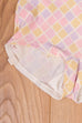 Vintage Miederhose kariert 60er 70er bunt Frau Rockabilly S 36-38 Sekretärin XS 32-34 vintageberlin.de