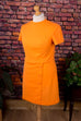 60s Minikleid orange Default Title 60er 70er Disco Frau L 44-46 M 40-42 Mod orange real-disco Rockabilly Schlager Special vintageberlin.de