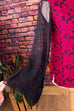 60s Brokat Top + Chiffonärmel 60er 70er Abendmode Boho Disco Frau M 40-42 pink real-disco Schlager schwarz Special vintageberlin.de
