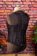 Herrenkorsett schwarz Brokat Dandy Gothic L 52-54 Mann schwarz vintageberlin.de