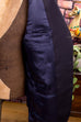 Anzug Jackett Sakko schwarz Streifen