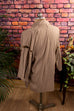Kimono Wickelhemd beige braun beige braun L 52-54 M 48-50 Mann Special vintageberlin.de