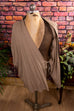 Kimono Wickelhemd beige braun beige braun L 52-54 M 48-50 Mann Special vintageberlin.de