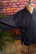 Kimono Wickelhemd schwarz