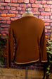 Wollshirt braun V-Ausschnitt 60er 70er braun Dandy Disco M 48-50 Mann real-rockabilly Rockabilly Schlager Special vintageberlin.de