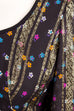 Hippie Kleid schwarz + gold Brokat