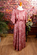 Vintage Maxikleid altrosa Default Title 70er Abendmode Boho Disco Frau L 44-46 real-boho rosa Schlager Special vintageberlin.de