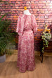 Vintage Maxikleid altrosa 70er Abendmode Boho Disco Frau L 44-46 real-boho rosa Schlager Special vintageberlin.de