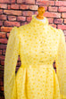 Boho Nostalgiekleid gelb Chiffon 70er Boho Frau gelb real-boho S 36-38 viktorianisch vintageberlin.de