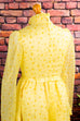 Boho Nostalgiekleid gelb Chiffon 70er Boho Frau gelb real-boho S 36-38 viktorianisch vintageberlin.de
