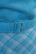 60s Wollkleid blau kariert 50er 60er blau Frau real-rockabilly Rockabilly S 36-38 Special vintageberlin.de