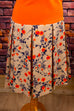 70s Disco Stretchkleid orange