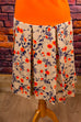 70s Disco Stretchkleid orange