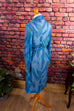 80s Kleid blau Muster
