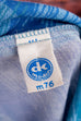80s Kleid blau Muster