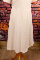cremefarbenes Frottee Kleid