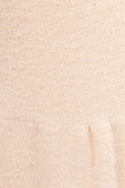 cremefarbenes Frottee Kleid