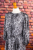 80er Kleid animal print