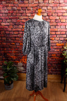 80er Kleid animal print