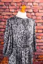 80er Kleid animal print