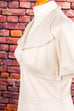 70s DDR Kleid Spitzbrust 70er Abendmode beige DDR Disco Frau M 40-42 Rockabilly Schlager Special vintageberlin.de