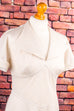 70s DDR Kleid Spitzbrust 70er Abendmode beige DDR Disco Frau M 40-42 Rockabilly Schlager Special vintageberlin.de