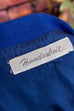 Vintage Leinenkleid tintenblau 70er blau Disco Frau M 40-42 real-rockabilly Rockabilly Schlager Sekretärin Special vintageberlin.de