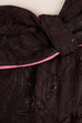 50s Abendkleid braun Brokat