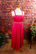 Cocktailkleid Pink Glitzer Default Title 80er 90er Abendmode Disco Frau pink S 36-38 Special vintageberlin.de