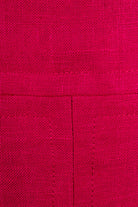 60s leinen Jacke himbeerrot