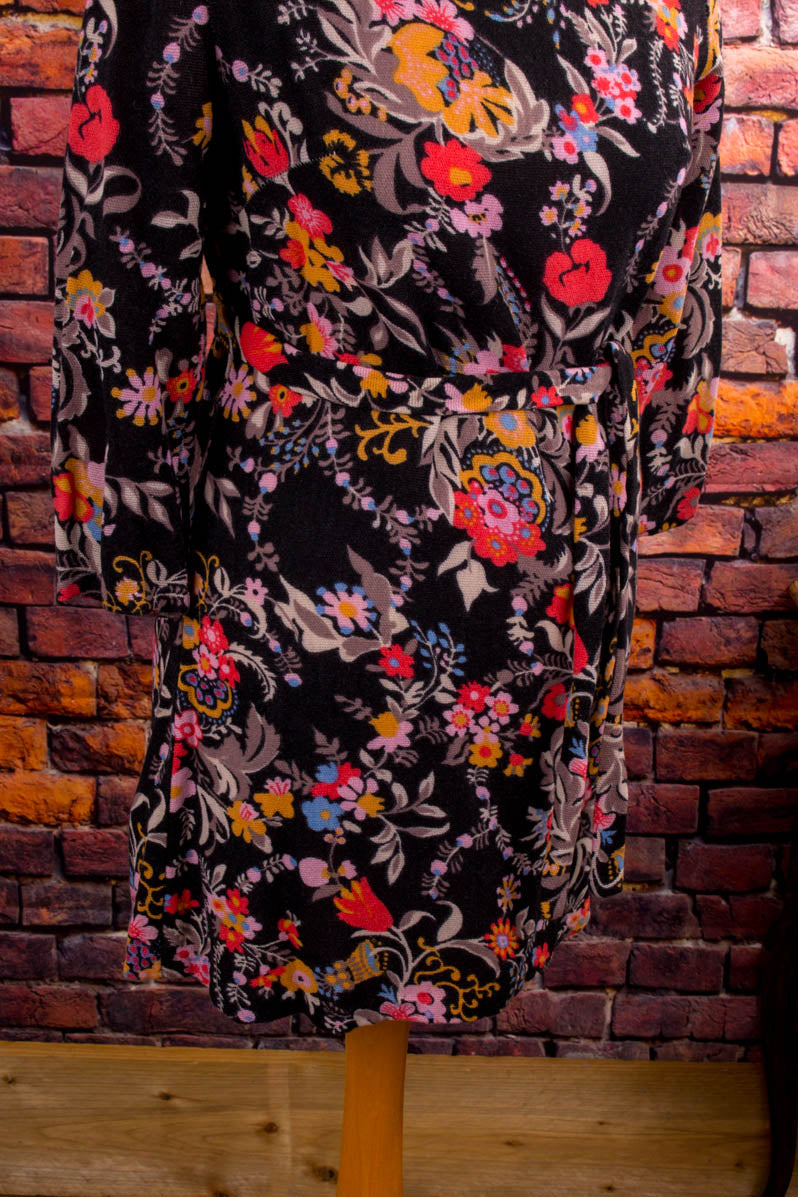 60s Minikleid bunt Wolle