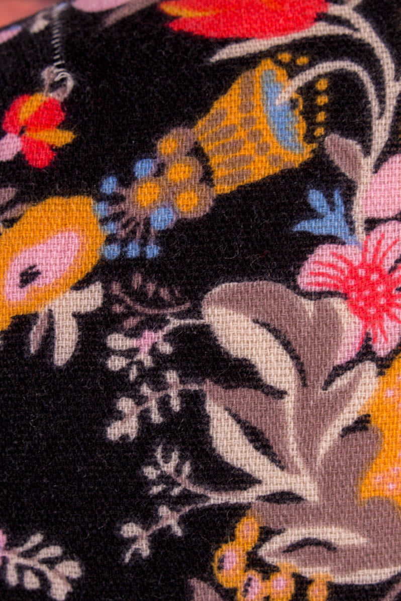 60s Minikleid bunt Wolle