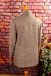 Tweed Blazer greige Wollmix 70er 80er beige braun Dandy Frau grau M 40-42 Rockabilly S 36-38 Special vintageberlin.de