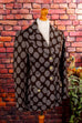 70s Disco Blazer braun Punkte