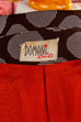 70s Disco Blazer braun Punkte