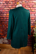 Vintage Leinen Blazer grün weit 90er Frau grün L 44-46 M 40-42 Sekretärin Special vintageberlin.de