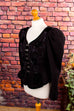 Vintage Landhaus Strickjacke schwarz 70er 80er 90er Dirndl Frau Rockabilly S 36-38 schwarz Special viktorianisch vintageberlin.de
