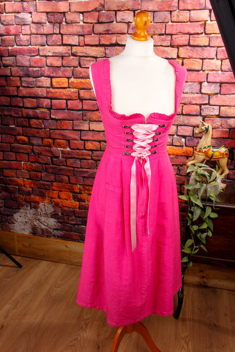 Mieder Dirndl pink Seide
