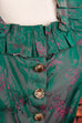 Vintage Dirndl Brokat grün pink
