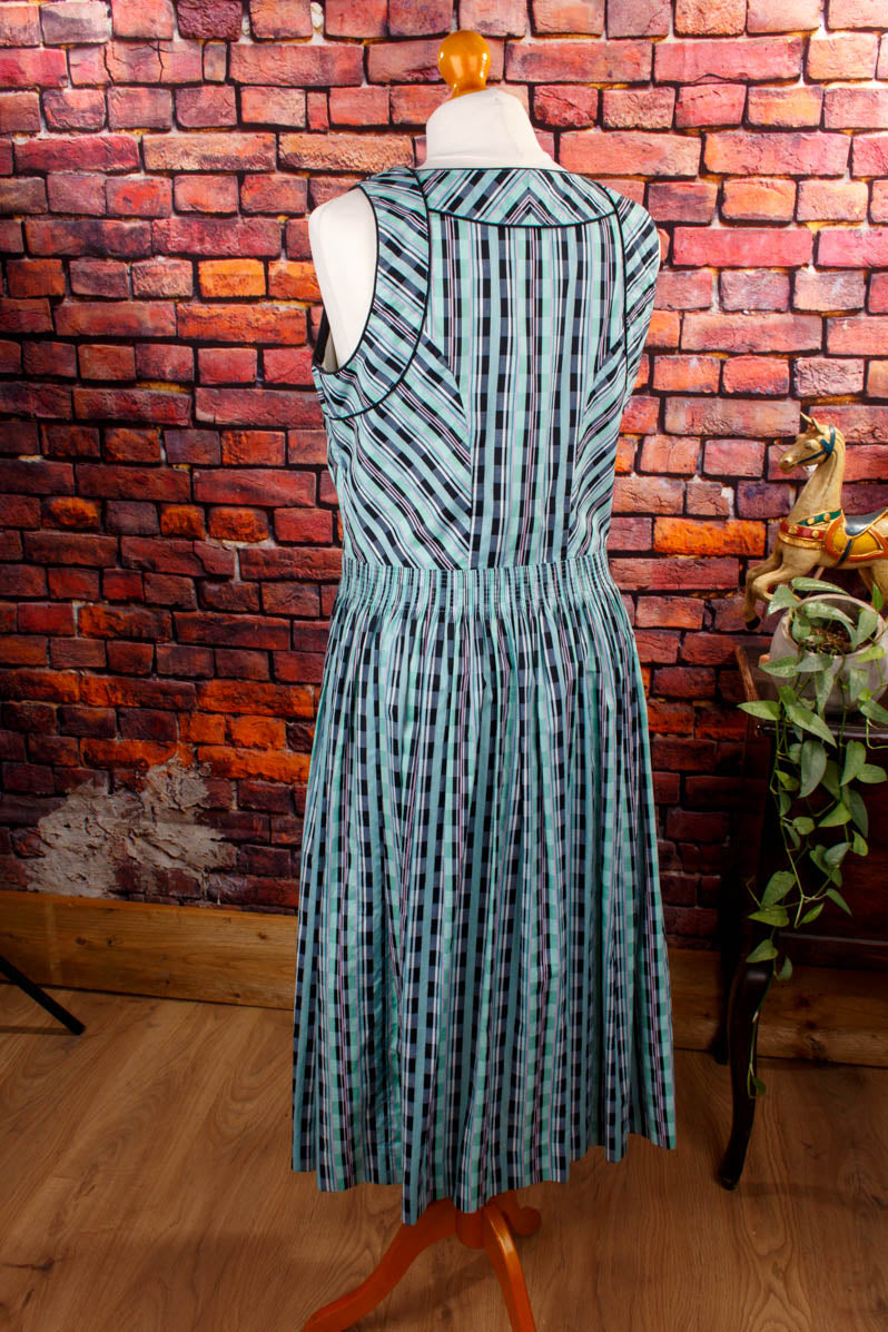 Vintage Dirndl türkis kariert