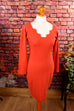 Sexy Stretchkleid lachs Default Title 80er 90er Abendmode Disco Frau M 40-42 orange S 36-38 Special vintageberlin.de
