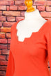 Sexy Stretchkleid lachs 80er 90er Abendmode Disco Frau M 40-42 orange S 36-38 Special vintageberlin.de